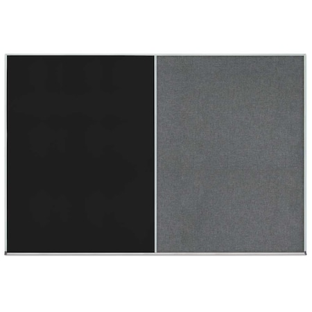 United Visual Products Enclosed Corkboard, 1 Door, 18"x24", 4" Fra UV3407-BRONZE-BLACK